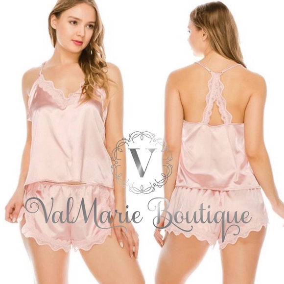 ValMarie Other - LAST 1! Blush sexy satin feel lingerie pajama set